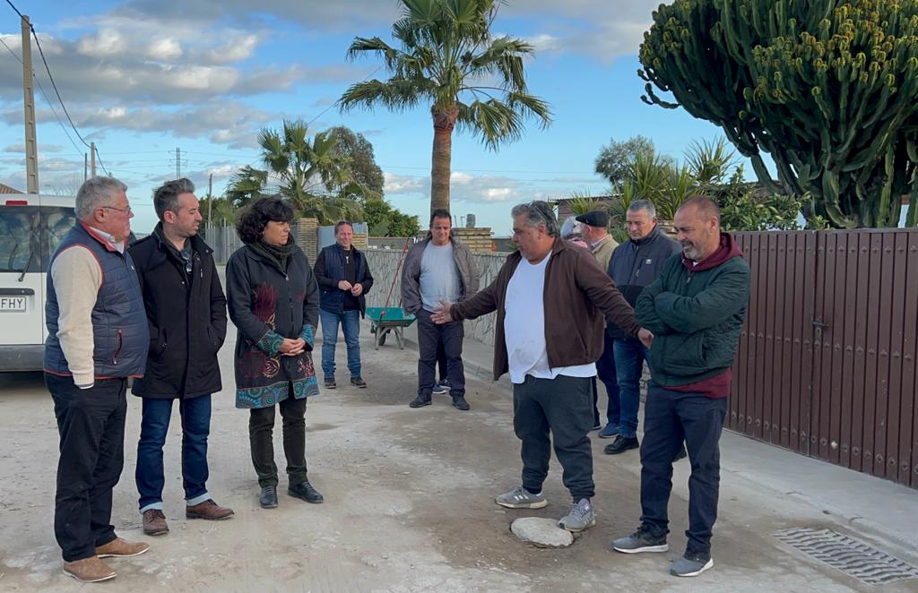 IU pedirá en el pleno el reasfaltado de las calles de La Colonia Monte Algaida para favorecer la comercialización de los productos agrícolas