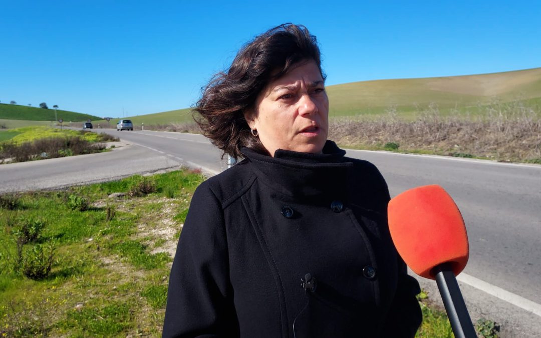 IU pide a Diputaciónel arreglo de un tramo de la CA-9027 Sanlúcar-Trebujena 